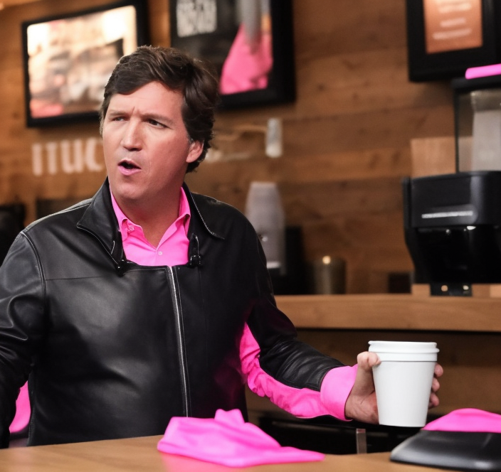 00423-336326072-tuckercarlson person wearing a ((pink leather bodysuit)) while ordering coffee at Starbucks.png